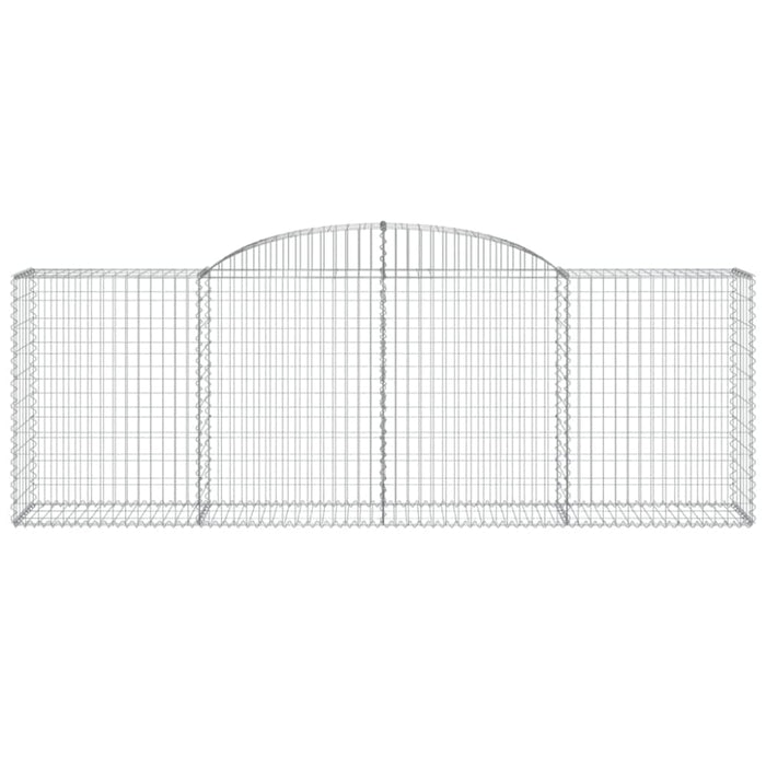 Arched Gabion Baskets 3 Pcs 300x50x100/120 Cm Galvanised