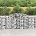 Arched Gabion Baskets 3 Pcs 300x50x100/120 Cm Galvanised