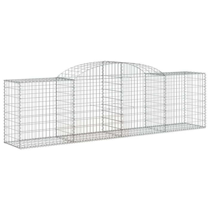 Arched Gabion Baskets 3 Pcs 300x50x80/100 Cm Galvanised