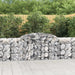 Arched Gabion Baskets 3 Pcs 300x50x80/100 Cm Galvanised
