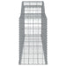 Arched Gabion Baskets 3 Pcs 300x50x80/100 Cm Galvanised