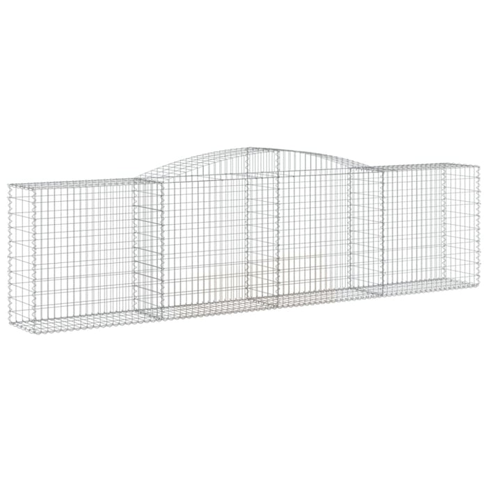Arched Gabion Baskets 3 Pcs 400x50x100/120 Cm Galvanised