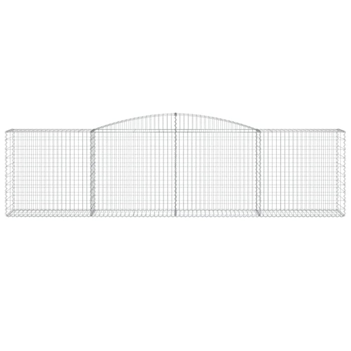 Arched Gabion Baskets 3 Pcs 400x50x100/120 Cm Galvanised