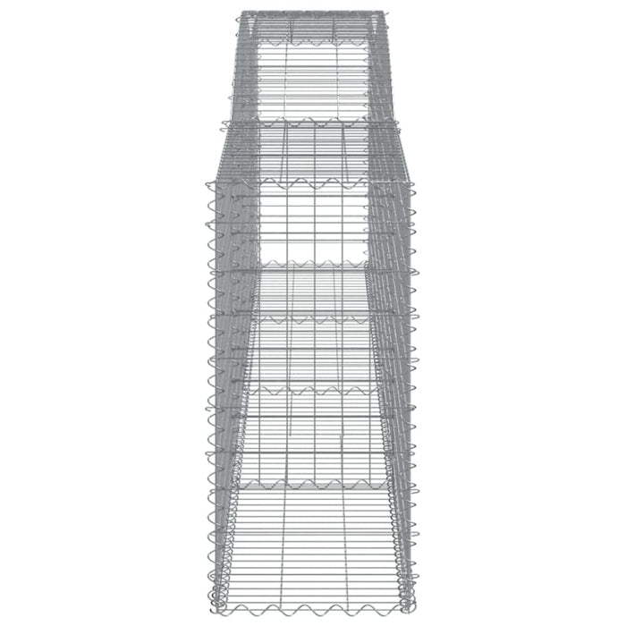 Arched Gabion Baskets 3 Pcs 400x50x100/120 Cm Galvanised