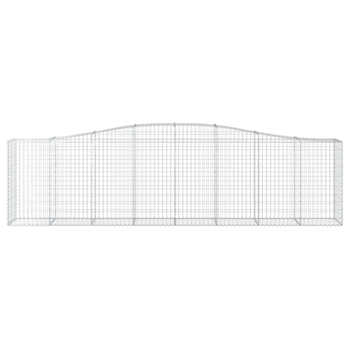 Arched Gabion Baskets 3 Pcs 400x50x100/120 Cm Galvanised