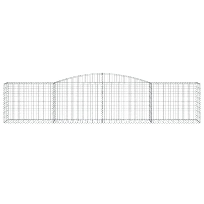Arched Gabion Baskets 3 Pcs 400x50x80/100 Cm Galvanised