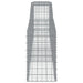 Arched Gabion Baskets 3 Pcs 400x50x80/100 Cm Galvanised