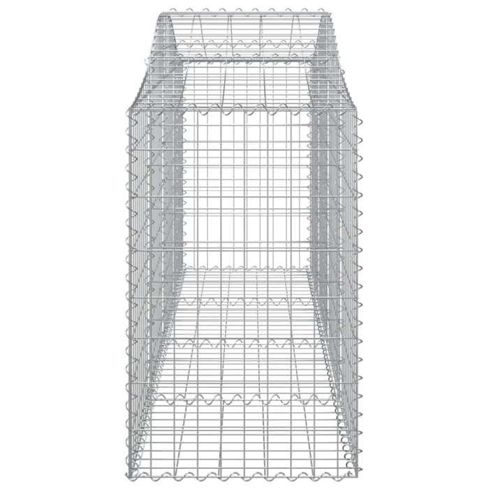 Arched Gabion Baskets 6 Pcs 200x50x80/100 Cm Galvanised