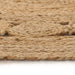 Area Rug Braided Design Jute 120 Cm Round