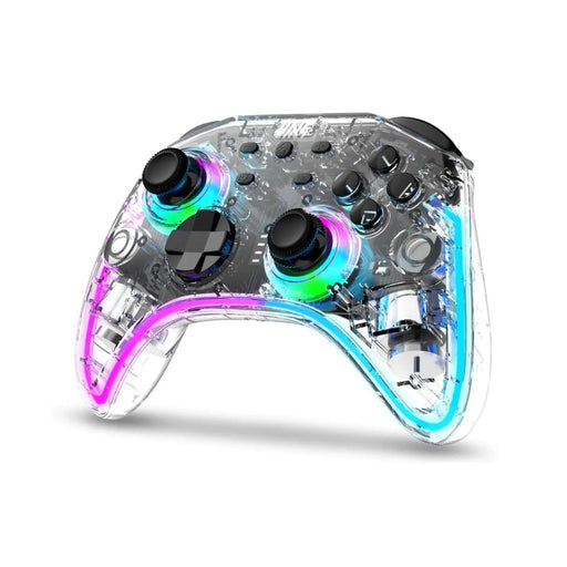 Ares Transparent Wireless Controller with Headset Jack Rgb