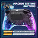 Ares Transparent Wireless Controller With Headset Jack Rgb