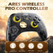 Ares Wireless Pro Controller With Headset Jack Rgb Light
