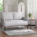 Armchair 2-seater Sofa Accent Chair Loveseat Grey Linen
