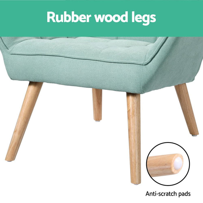 Armchair Lounge Chair Accent Chairs Sofa Linen Fabric