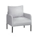 Armchair Lounge Chair Accent Single Sofa Grey Linen Fabric