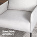 Armchair Lounge Chair Accent Single Sofa Grey Linen Fabric