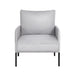 Armchair Lounge Chair Accent Single Sofa Grey Linen Fabric