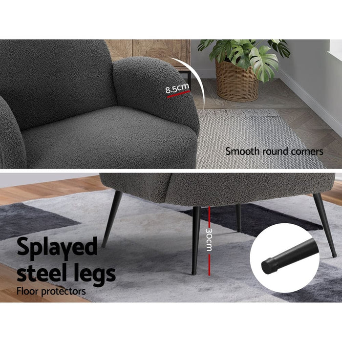 Armchair Lounge Chair Armchairs Accent Arm Chairs Sherpa