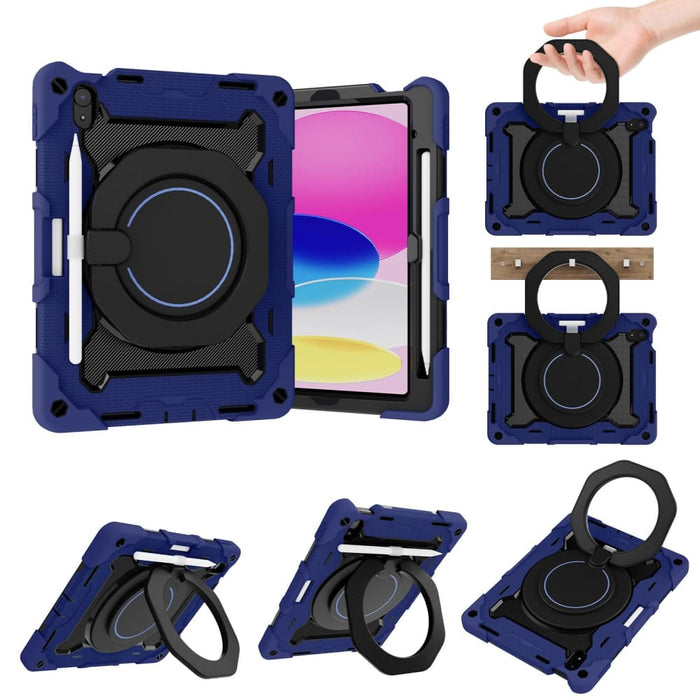 Armor Contrast Colour Silicone Pc Tablet Case For Ipad 10th