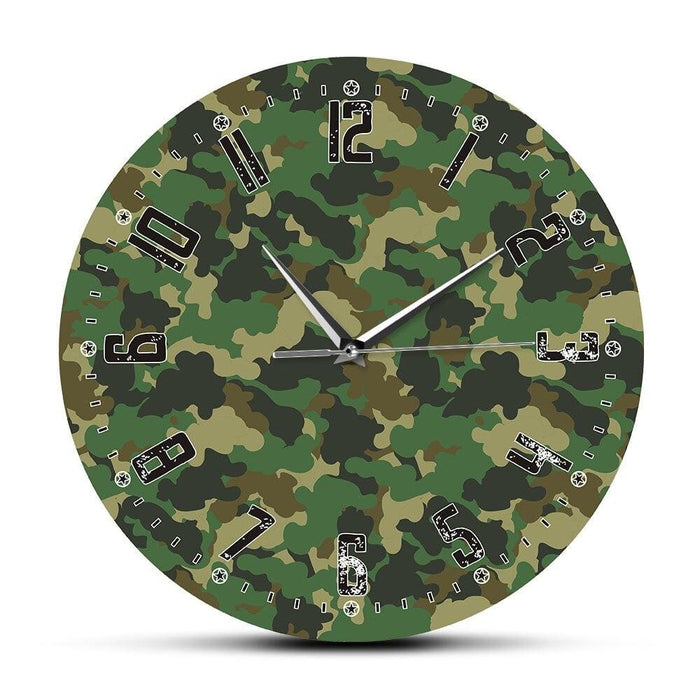 Army Soliders Green Camouflage Wall Art Modern Bedroom