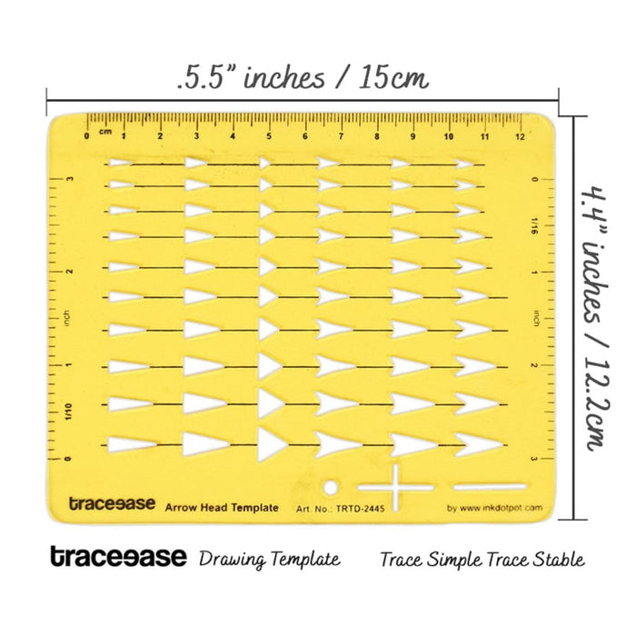 Arrows Drafting Arrow Head Template Drawing Stencil