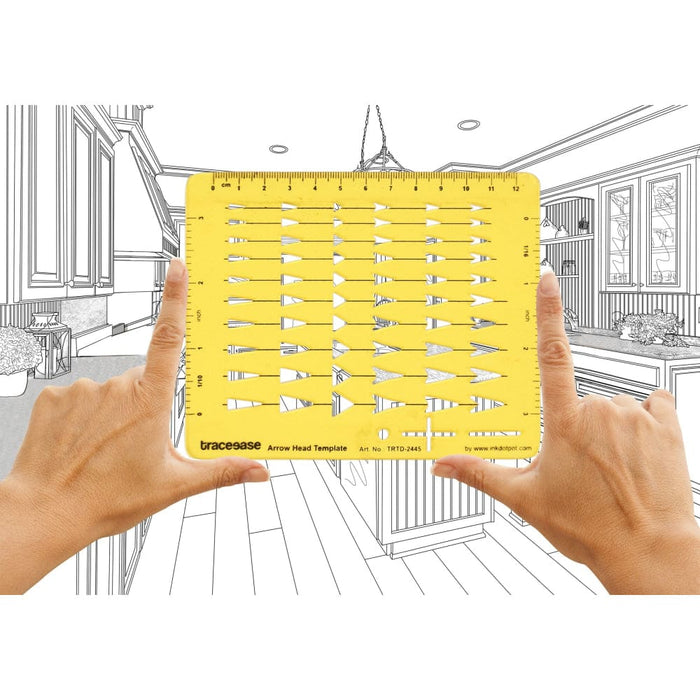 Arrows Drafting Arrow Head Template Drawing Stencil