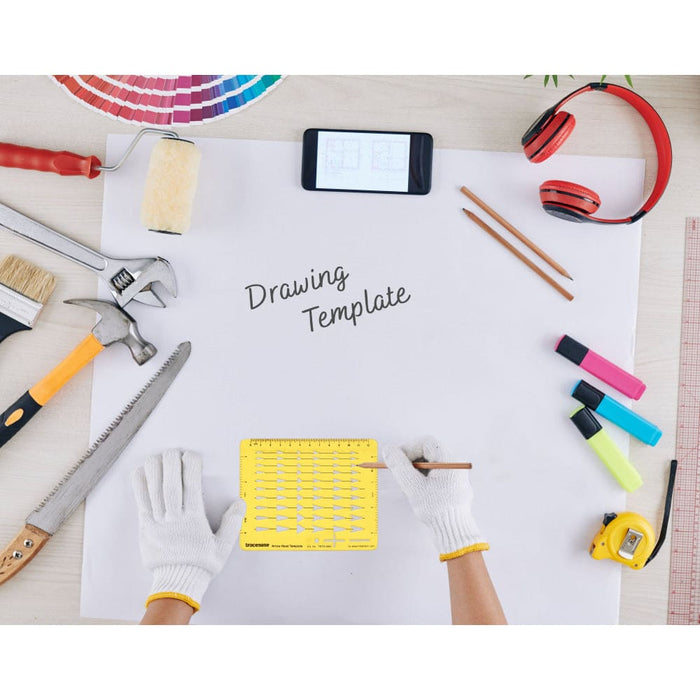 Arrows Drafting Arrow Head Template Drawing Stencil