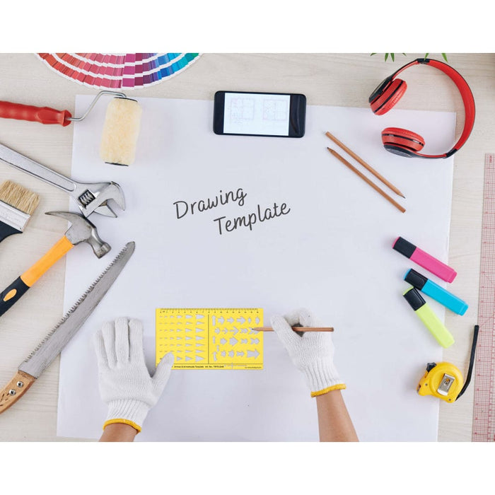 Arrows Drafting and Arrowheads Template Drawing Stencil