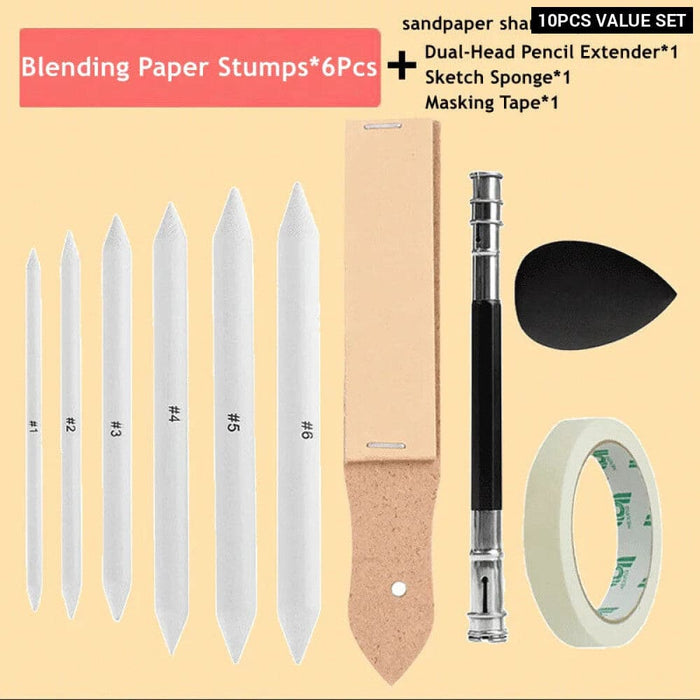 Art Blending Tools Set for Charcoal Sketching