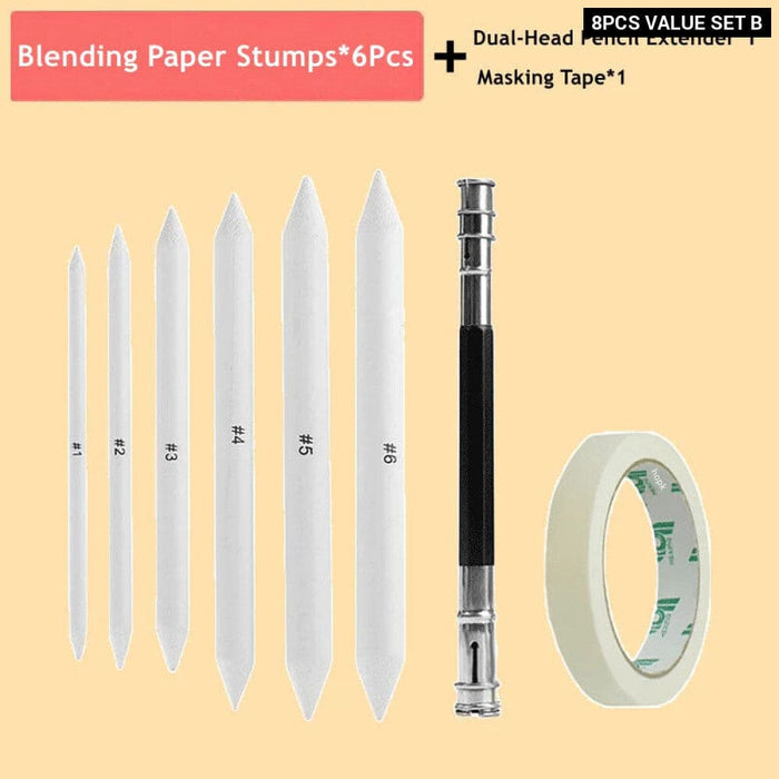 Art Blending Tools Set for Charcoal Sketching