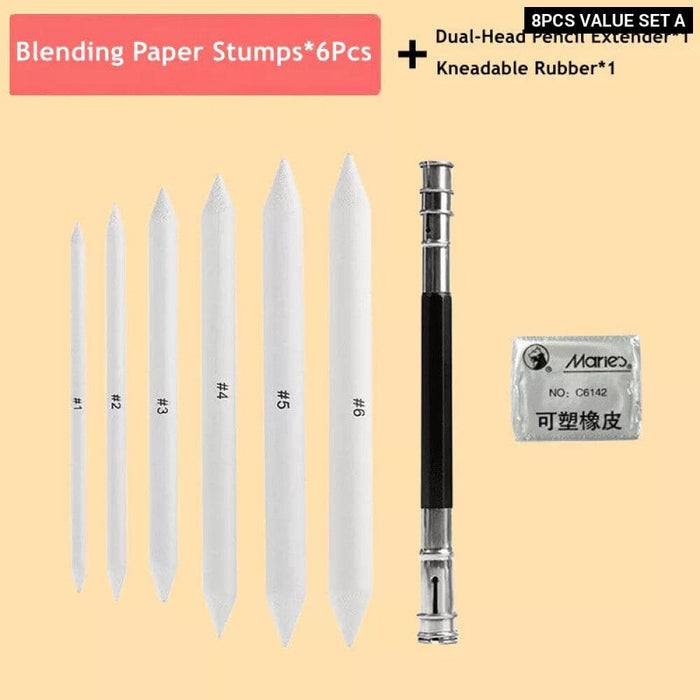 Art Blending Tools Set for Charcoal Sketching