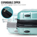 Artemis 24in Hard Shell Suitcase Abs + pc Electric Teal