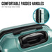 Artemis 24in Hard Shell Suitcase Abs + pc Electric Teal