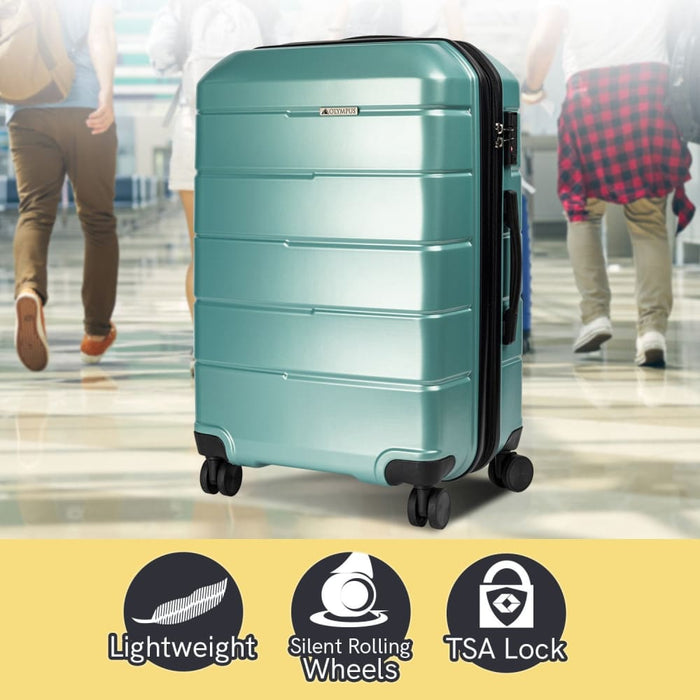Artemis 24in Hard Shell Suitcase Abs + pc Electric Teal