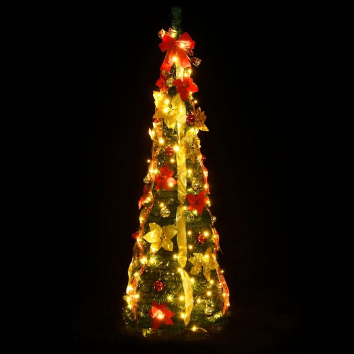 Artificial Christmas Tree Pop - up 200 Leds Green 210 Cm