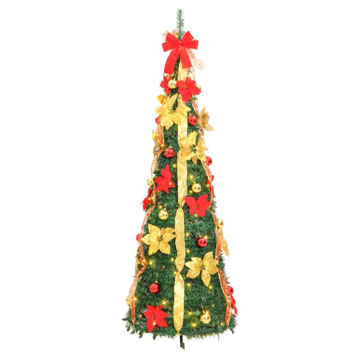 Artificial Christmas Tree Pop - up 200 Leds Green 210 Cm