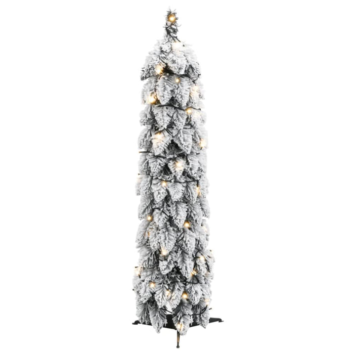 Artificial Christmas Tree With 30 Leds And Flocked Snow 60