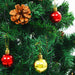 Artificial Christmas Tree with Baubles and Leds Green 210