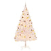 Artificial Christmas Tree with Baubles and Leds White 210