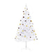 Artificial Christmas Tree with Baubles and Leds White 210