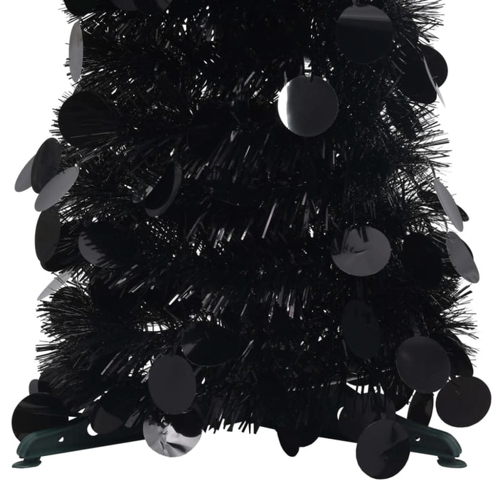 Pop-up Artificial Christmas Tree Black 120 Cm Pet Txbknp