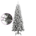 Artificial Christmas Tree with Flocked Snow 180 Cm Pvc&pe