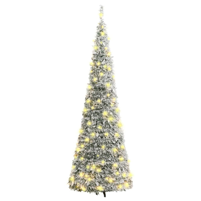 Artificial Christmas Tree Pop - up Flocked Snow 50 Leds 120