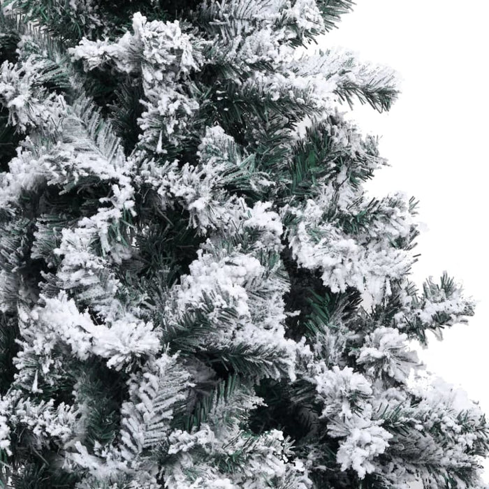 Artificial Christmas Tree with Flocked Snow Green 120 Cm