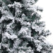 Artificial Christmas Tree with Flocked Snow Green 120 Cm