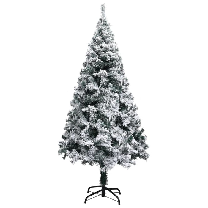 Artificial Christmas Tree with Flocked Snow Green 120 Cm