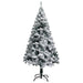 Artificial Christmas Tree with Flocked Snow Green 120 Cm