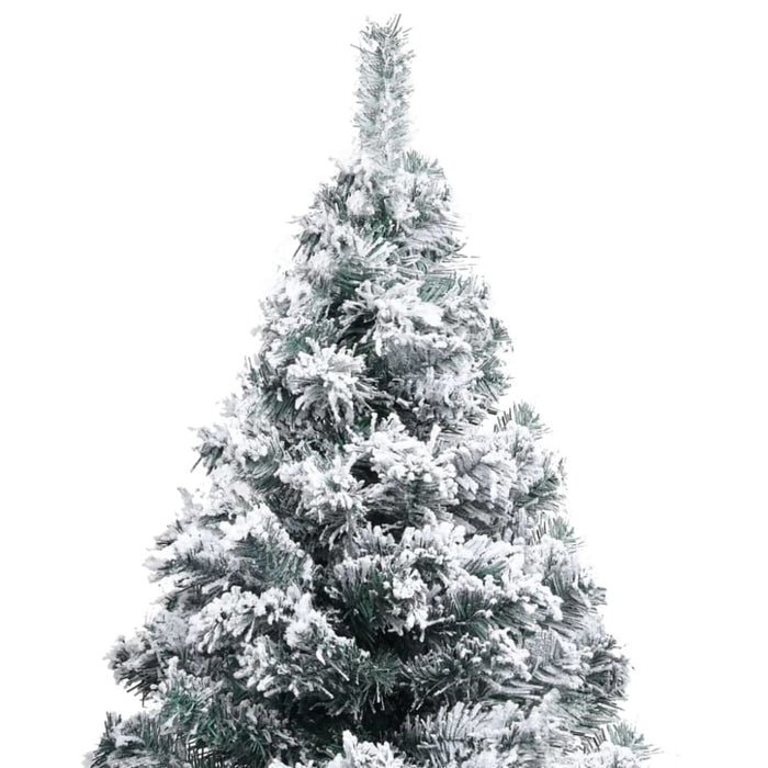 Artificial Christmas Tree with Flocked Snow Green 120 Cm