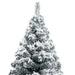 Artificial Christmas Tree with Flocked Snow Green 120 Cm