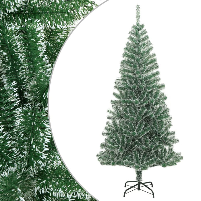 Artificial Christmas Tree with Flocked Snow Green 150 Cm